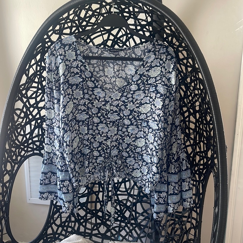 American Eagle Floral Blouse